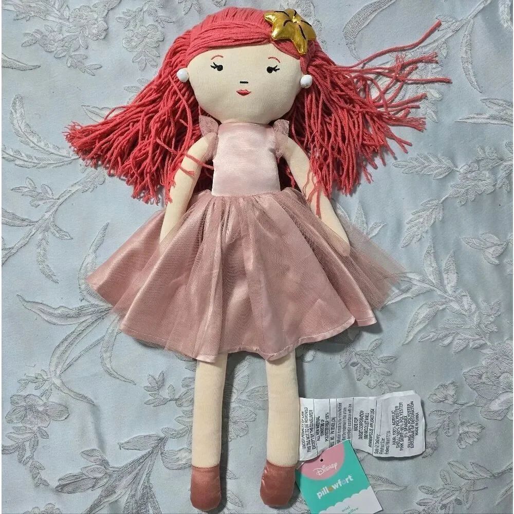 Princess Ariel Doll Kids' Pillow Buddy The Disney Collection by Pillowfort, Nwt